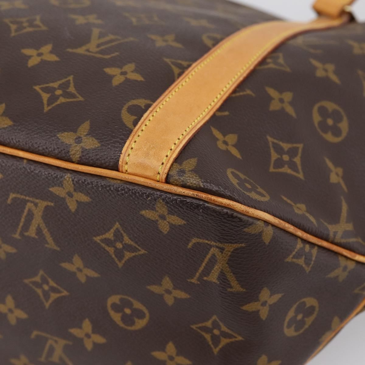 Louis Vuitton Shopping Sac Monogram Canvas Brown Canvas Handbag (Pre-Owned)