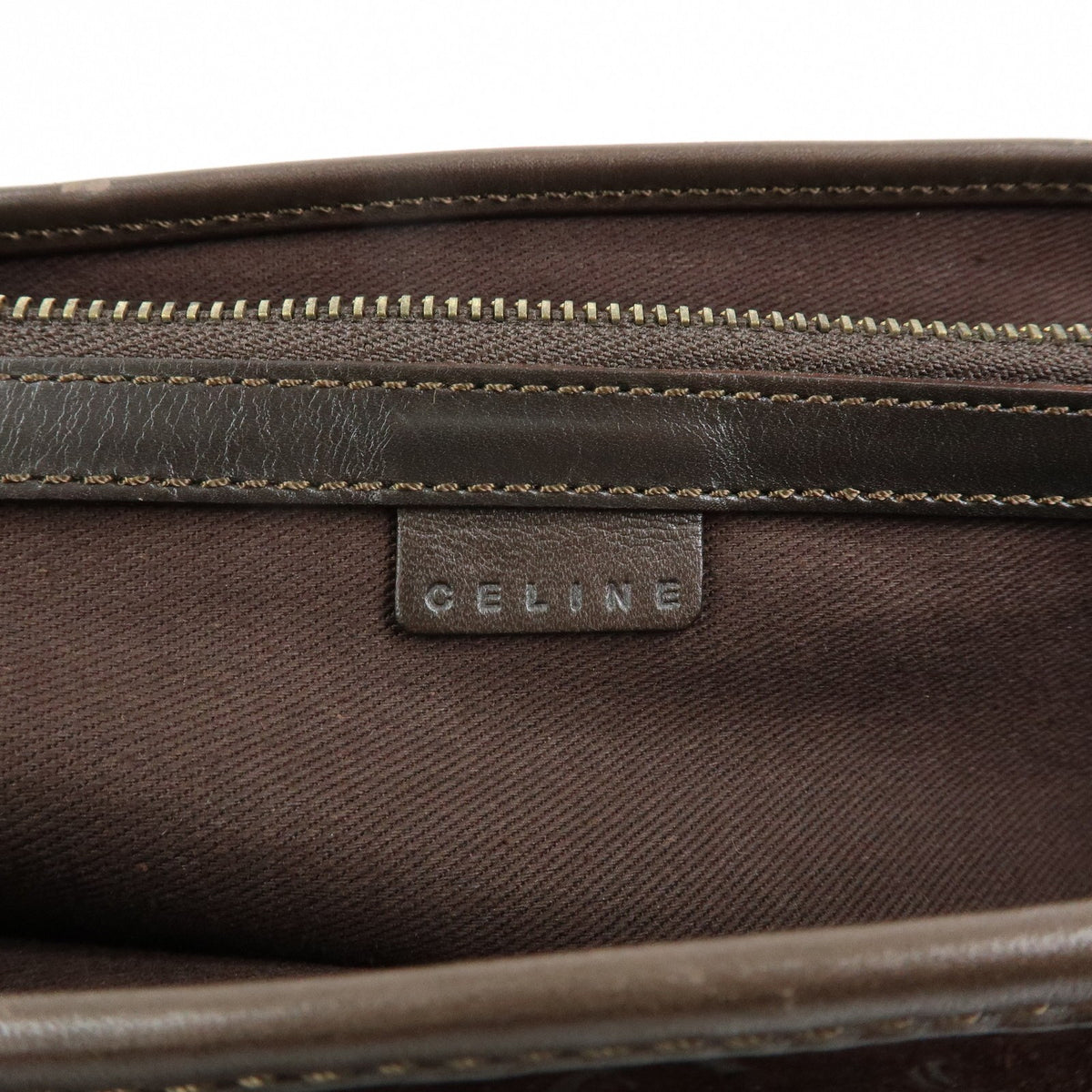 Celine Boogie Suede Brown Suede Handbag (Pre-Owned)