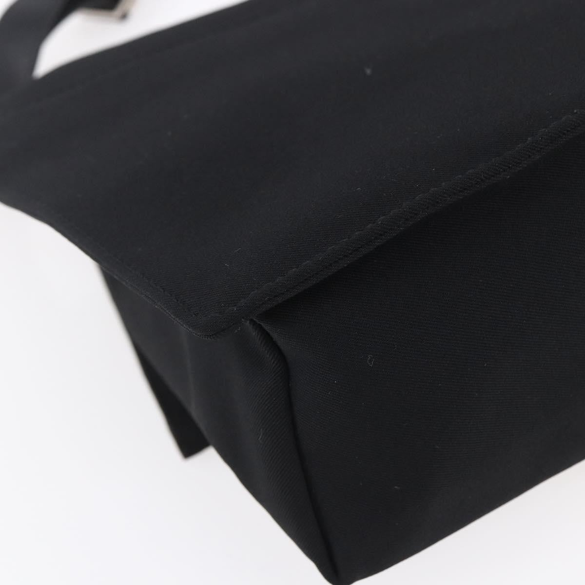 Salvatore Ferragamo Vala Canvas Black Canvas Shoulder Bag Bag (Pre-Owned)