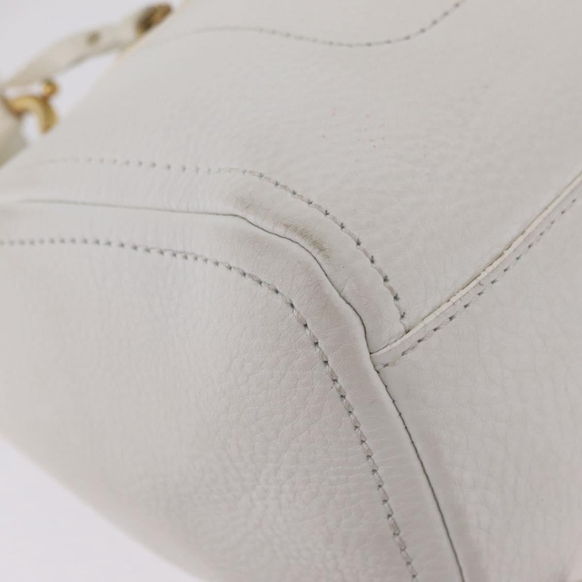 Celine Handbag Leather White Leather Handbag (Pre-Owned)
