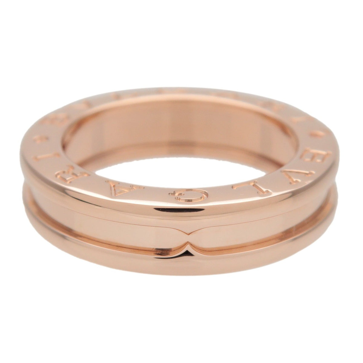 Bvlgari B.Zero1 One Band 18K Rose Gold Gold Rose_Gold Ring Jewelry (Pre-Owned)