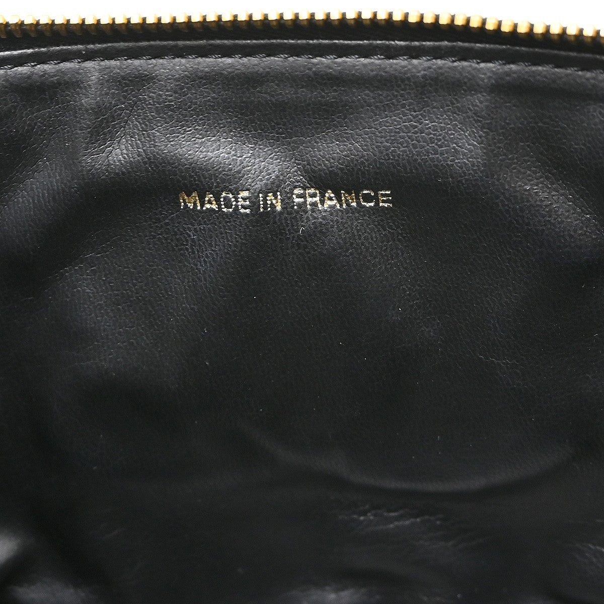 Chanel Vintage Timeless Cosmetic Case Caviar Black Leather Handbag (Pre-Owned)