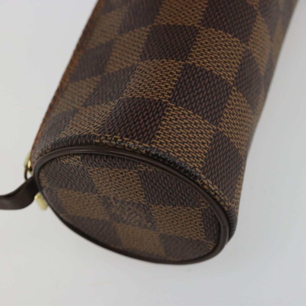 Louis Vuitton Papillon Pochette Damier Brown Canvas Clutche & Pouche Bag (Pre-Owned)