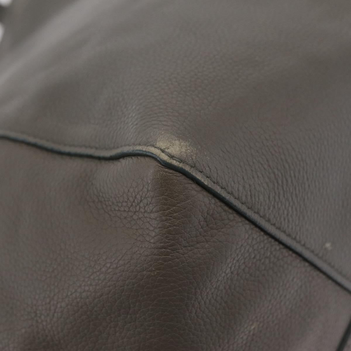 Celine Phantom Cabas Leather Gray Leather Tote Bag Bag (Pre-Owned)