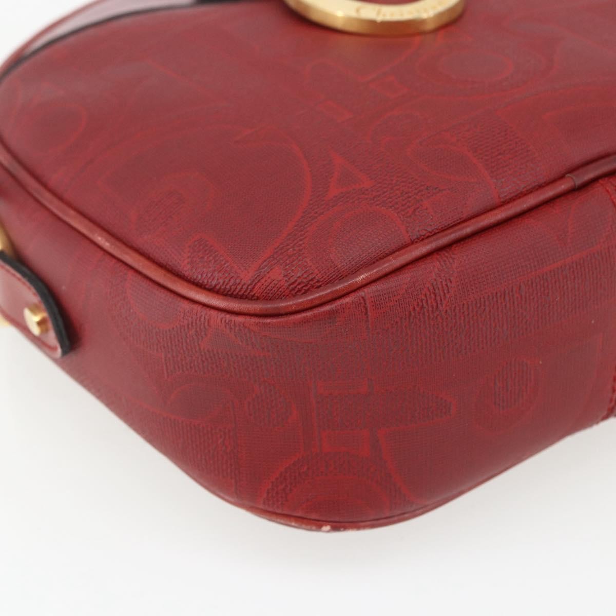Christian Dior Vintage Trotter Canvas Red Canvas Shoulder Bag Bag (Pre-Owned)