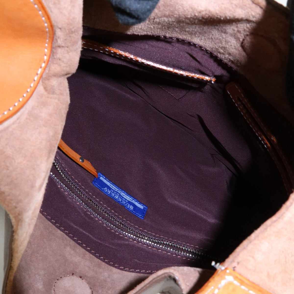 Burberry Blue Label Suede Brown Suede Shoulder Bag Bag (Pre-Owned)