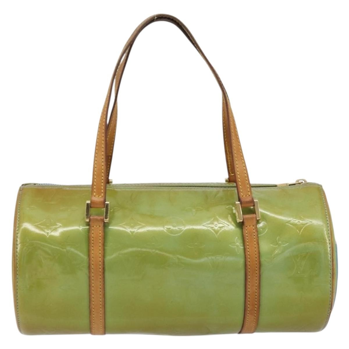 Louis Vuitton Bedford Monogram Vernis Green Patent_Leather Handbag (Pre-Owned)