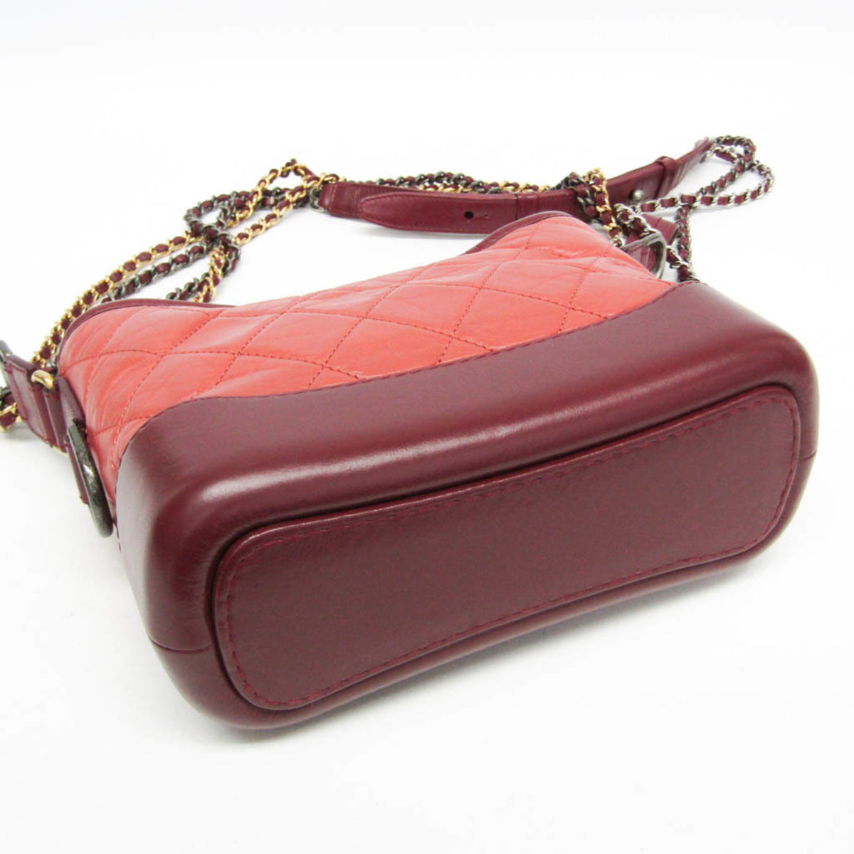 Chanel Gabrielle Hobo Quilted Aged Calfskin Pink Leather Shoulder Bag Bag (Pre-Owned)