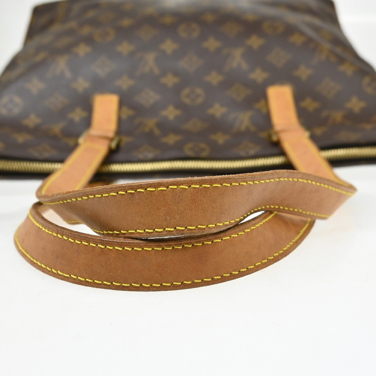 Louis Vuitton Cabas Mezzo Monogram Canvas Brown Canvas Tote Bag Bag (Pre-Owned)