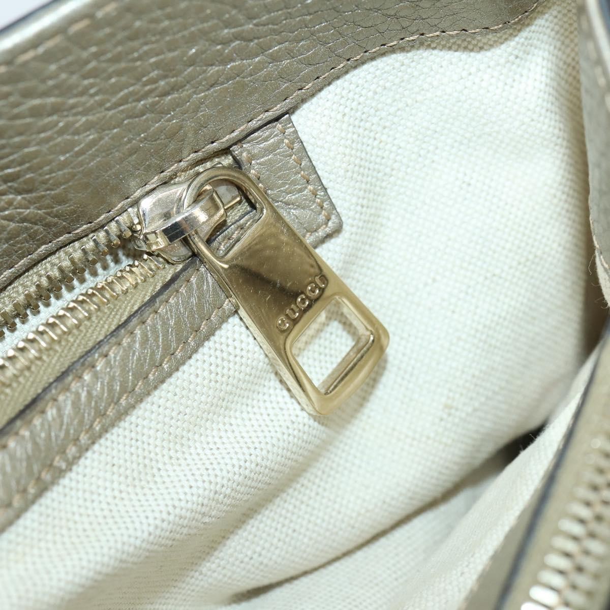 Gucci Bamboo Shopper Leather Beige Leather Tote Bag Bag (Pre-Owned)