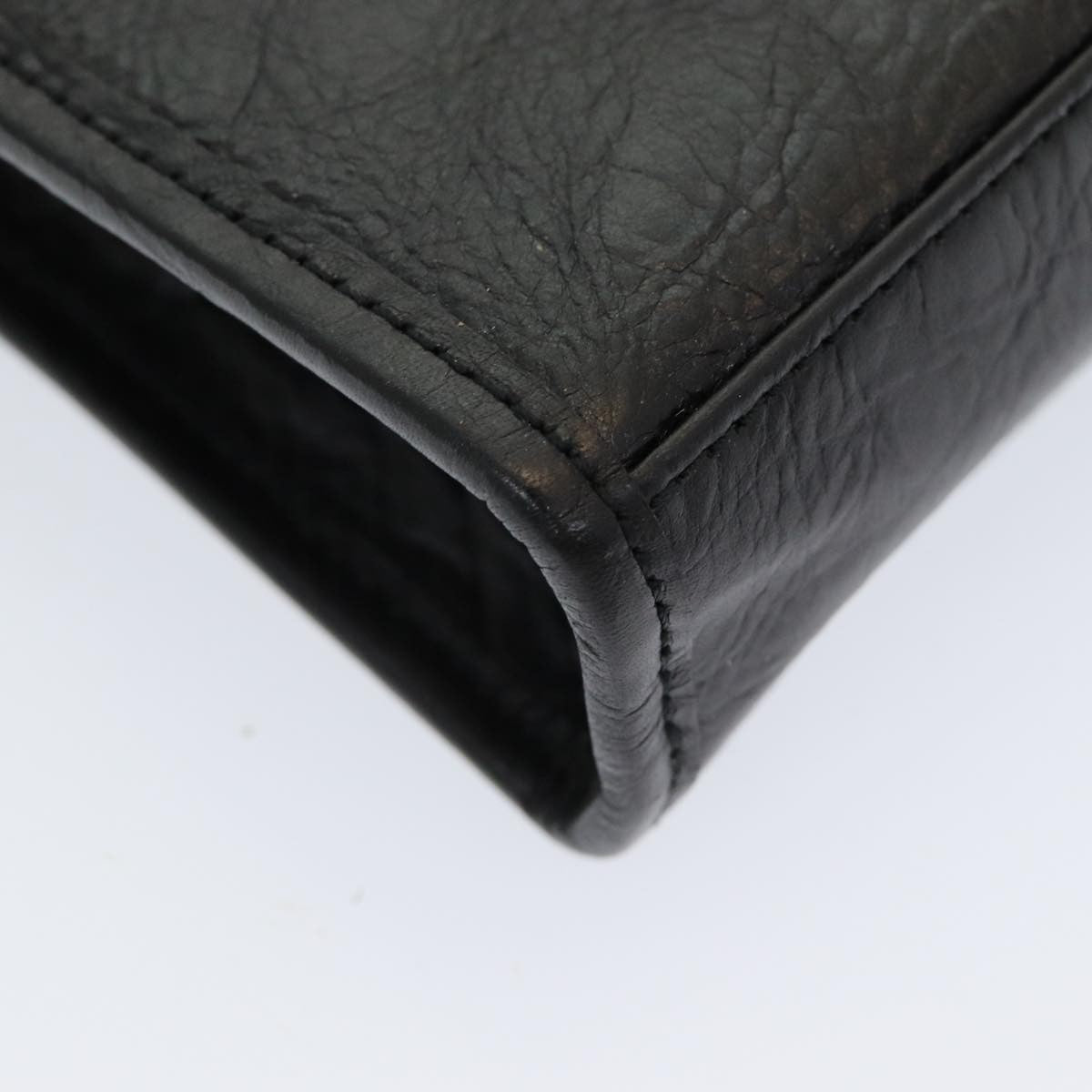 Burberry Vintage Leather Black Leather Clutche & Pouche Bag (Pre-Owned)
