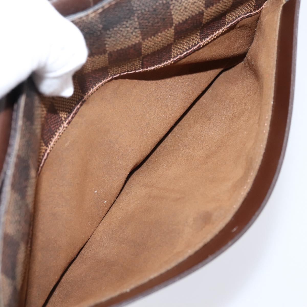 Louis Vuitton Pochette Saint Louis Damier Brown Canvas Clutche & Pouche Bag (Pre-Owned)