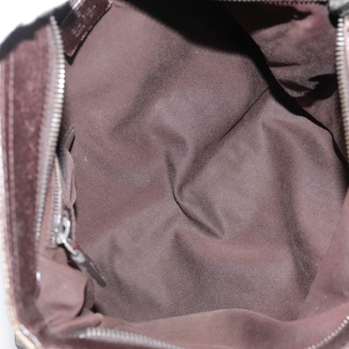Gucci Double Pocket Web Messenger Gg Canvas And Leather Brown Canvas Shoulder Bag Bag (Pre-Owned)