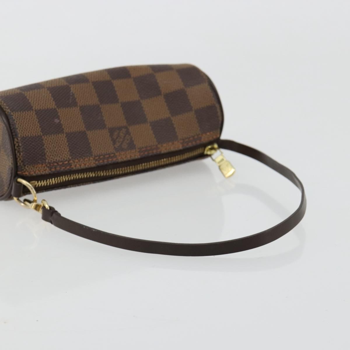 Louis Vuitton Papillon Pochette Damier Brown Canvas Clutche & Pouche Bag (Pre-Owned)