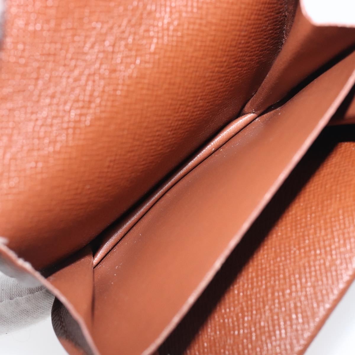 Louis Vuitton Porte Monnaie Gousset Canvas Brown Canvas Wallets Accessory (Pre-Owned)