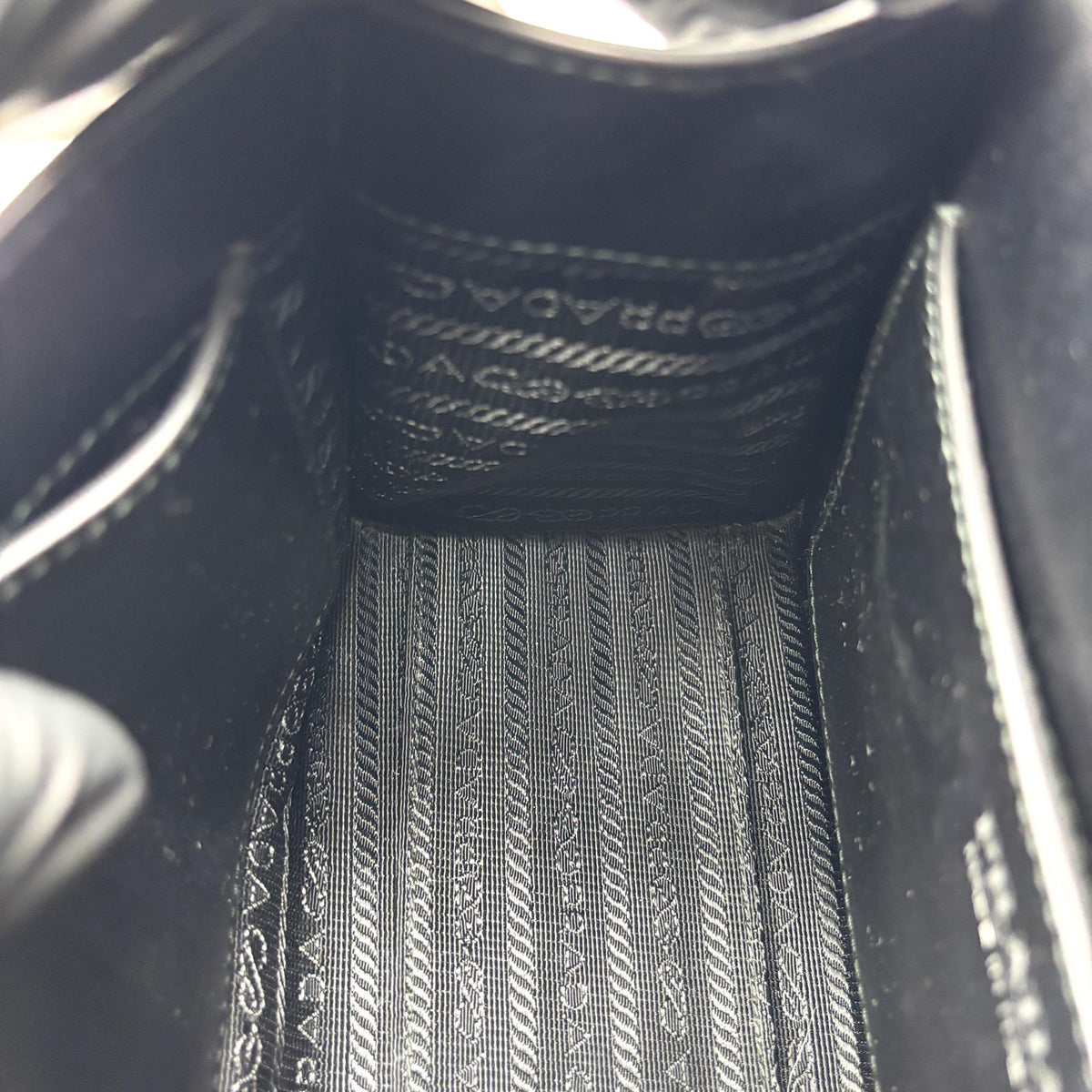 Prada Monochrome Saffiano Leather Black Leather Tote Bag Bag (Pre-Owned)