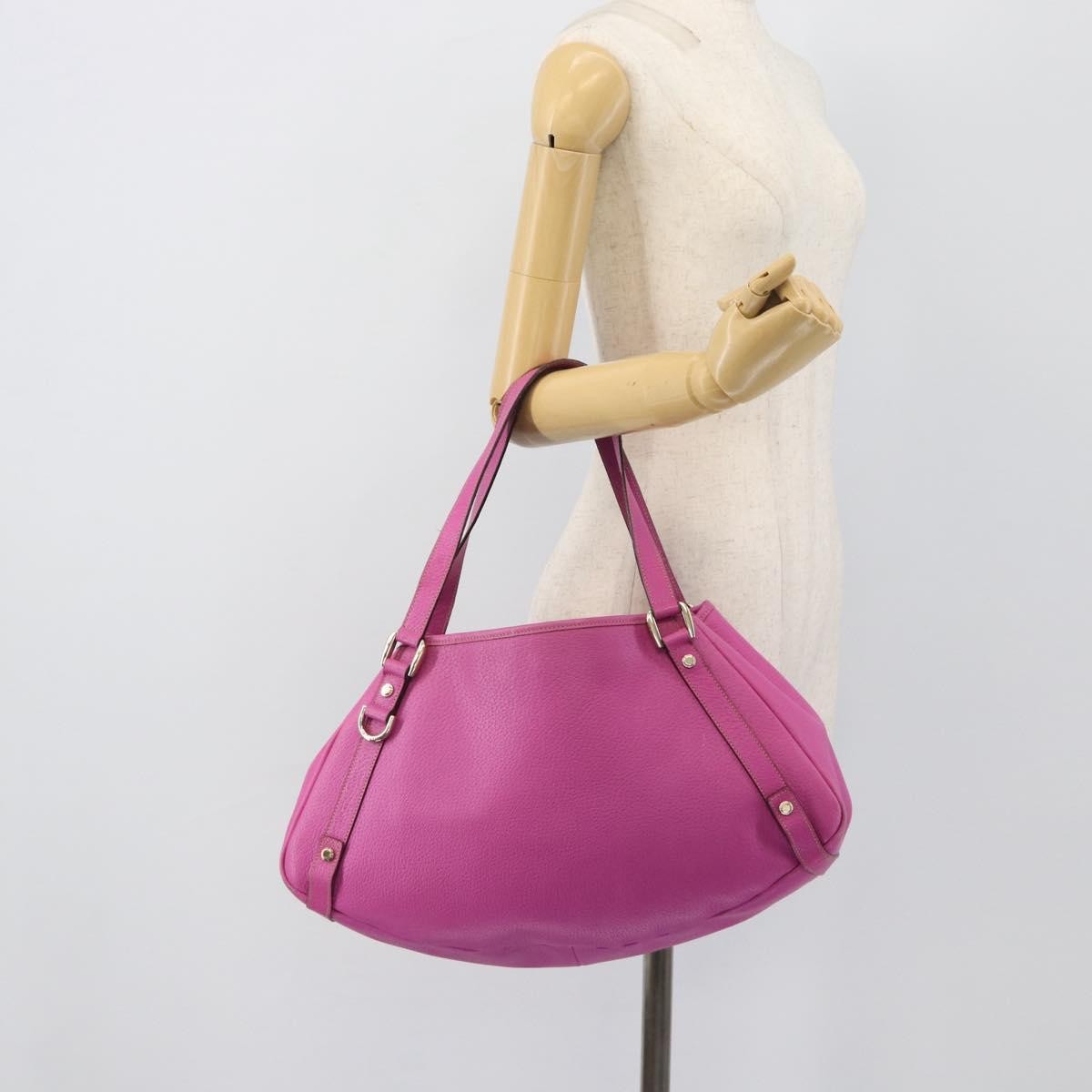 Gucci Abbey Leather Pink Leather Shoulder Bag Bag (Pre-Owned)