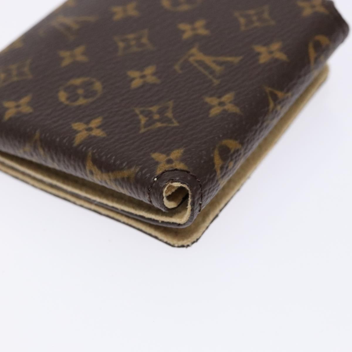 Louis Vuitton Case Jewelry Box Canvas Brown Canvas Wallets Accessory (Pre-Owned)