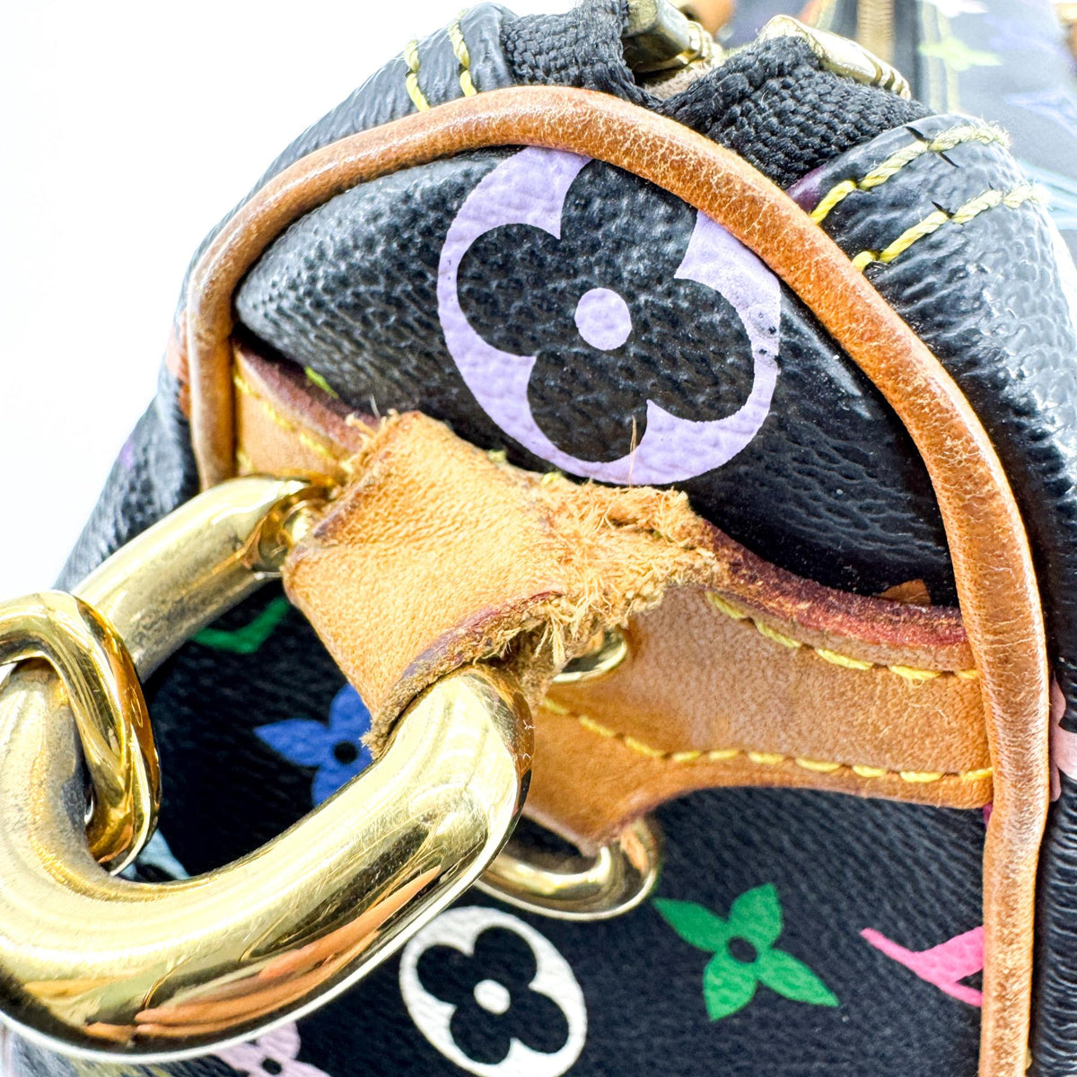 Louis Vuitton Rita Monogram Multicolor Black Canvas Handbag (Pre-Owned)