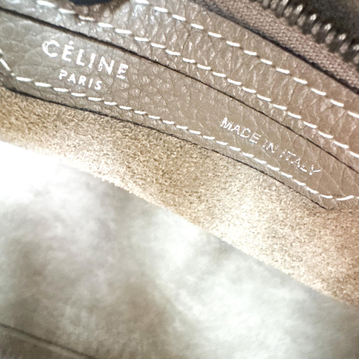 Celine Luggage Grainy Leather Brown Leather Handbag (Pre-Owned)