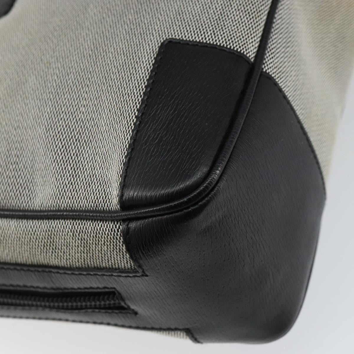 Gucci Vintage Square G Canvas Gray Canvas Handbag (Pre-Owned)