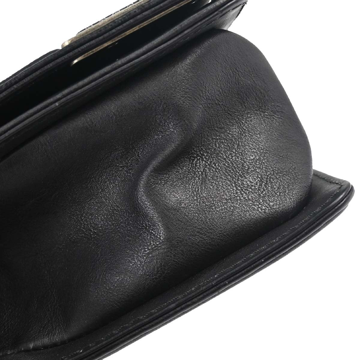 Chanel Paris-Dallas Compartment Boy Flap Quilted Calfskin With Metal Adornments Black Leather Shoulder Bag Bag (Pre-Owned)