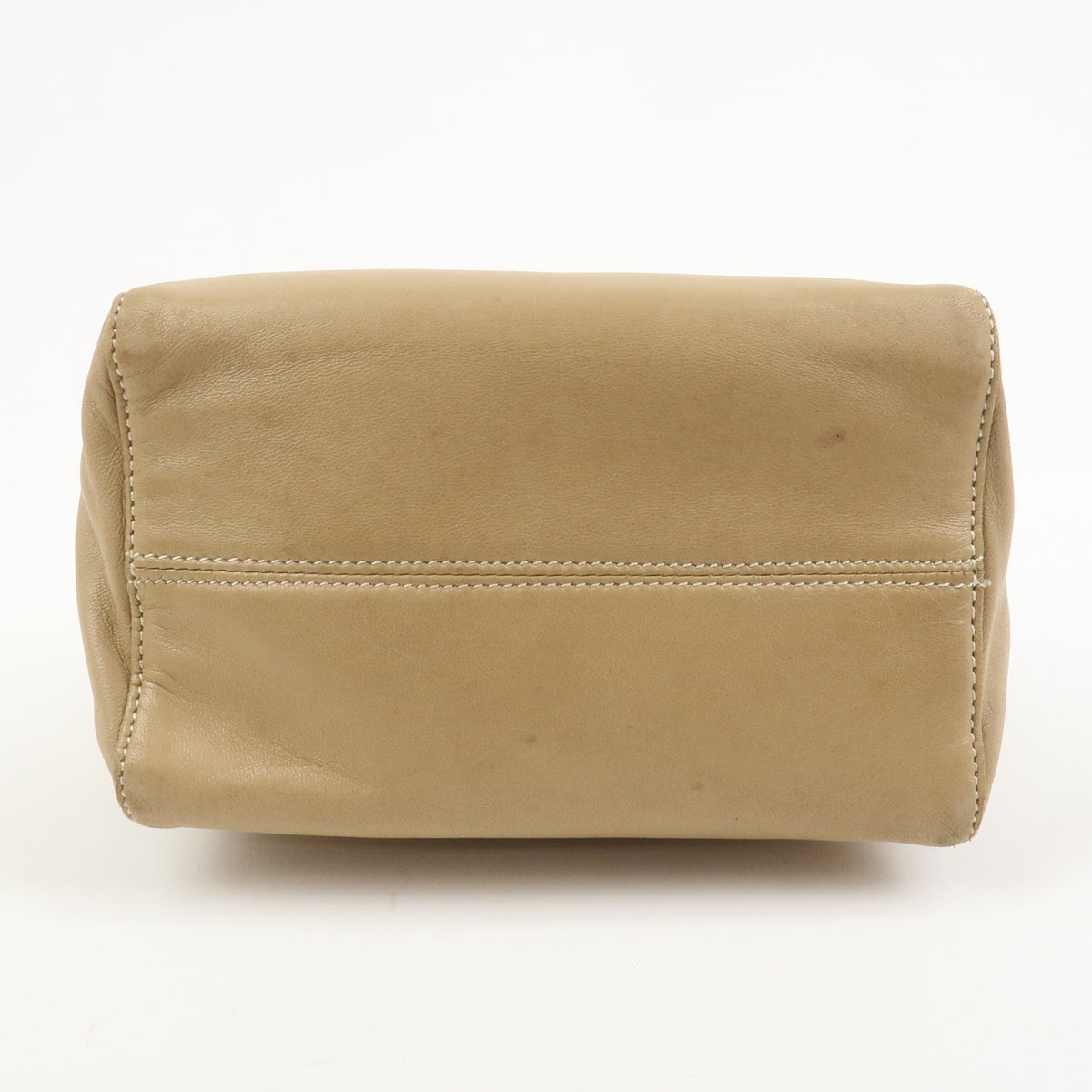Loewe Vintage Anagram Leather Beige Leather Handbag (Pre-Owned)