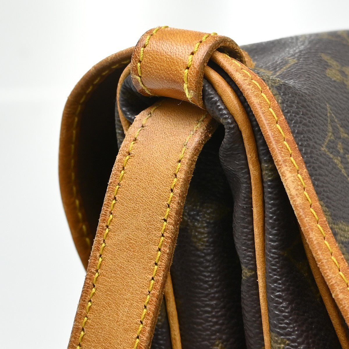 Louis Vuitton Saumur Monogram Canvas Brown Canvas Shoulder Bag Bag (Pre-Owned)