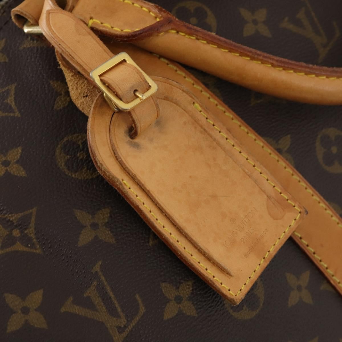 Louis Vuitton Keepall Bandouliere Monogram Canvas Brown Canvas Travel Bag Bag (Pre-Owned)