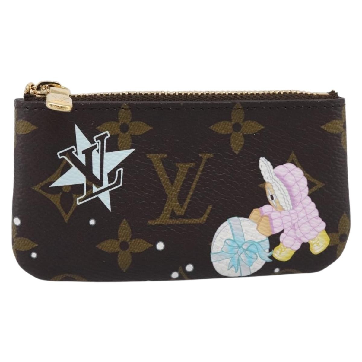Louis Vuitton Pochette Clés Monogram Vivienne Brown Canvas Wallets Accessory (Pre-Owned)