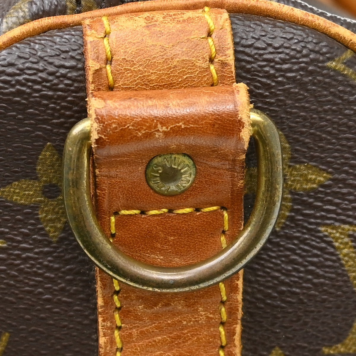 Louis Vuitton Keepall Bandouliere Monogram Canvas Brown Canvas Travel Bag Bag (Pre-Owned)