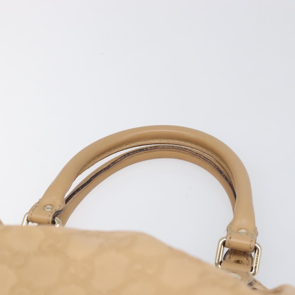 Gucci Sukey Guccissima Leather Beige Leather Tote Bag Bag (Pre-Owned)