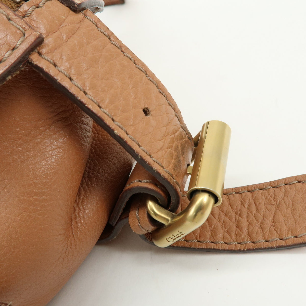 Chloe Paddington Leather Brown Leather Tote Bag Bag (Pre-Owned)