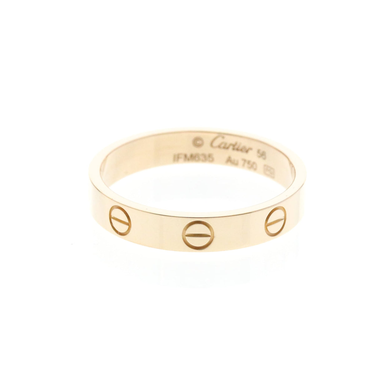 Cartier Love Band 18K White Gold Gold Pink_Gold Ring Jewelry (Pre-Owned)