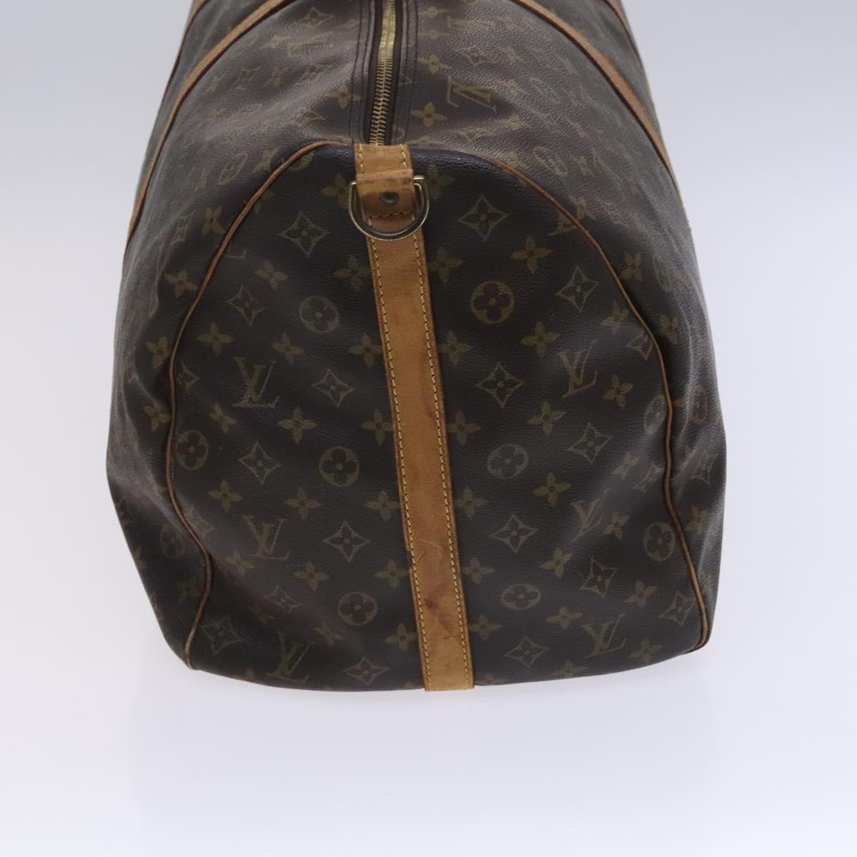 Louis Vuitton Keepall Bandouliere Monogram Canvas Brown Canvas Travel Bag Bag (Pre-Owned)