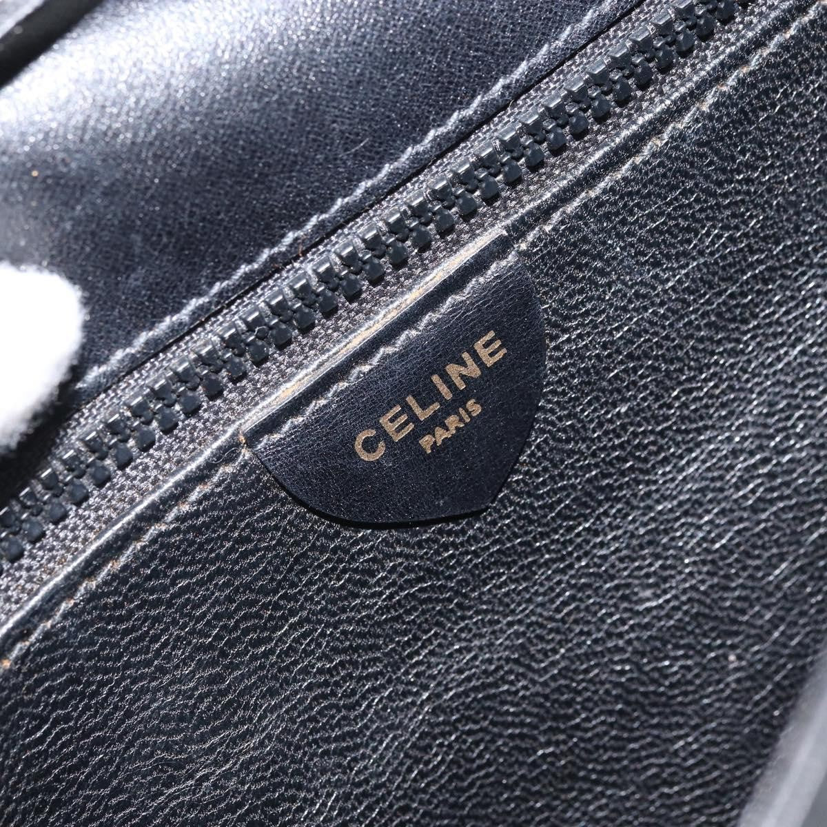 Celine Vintage Leather Black Leather Shoulder Bag Bag (Pre-Owned)