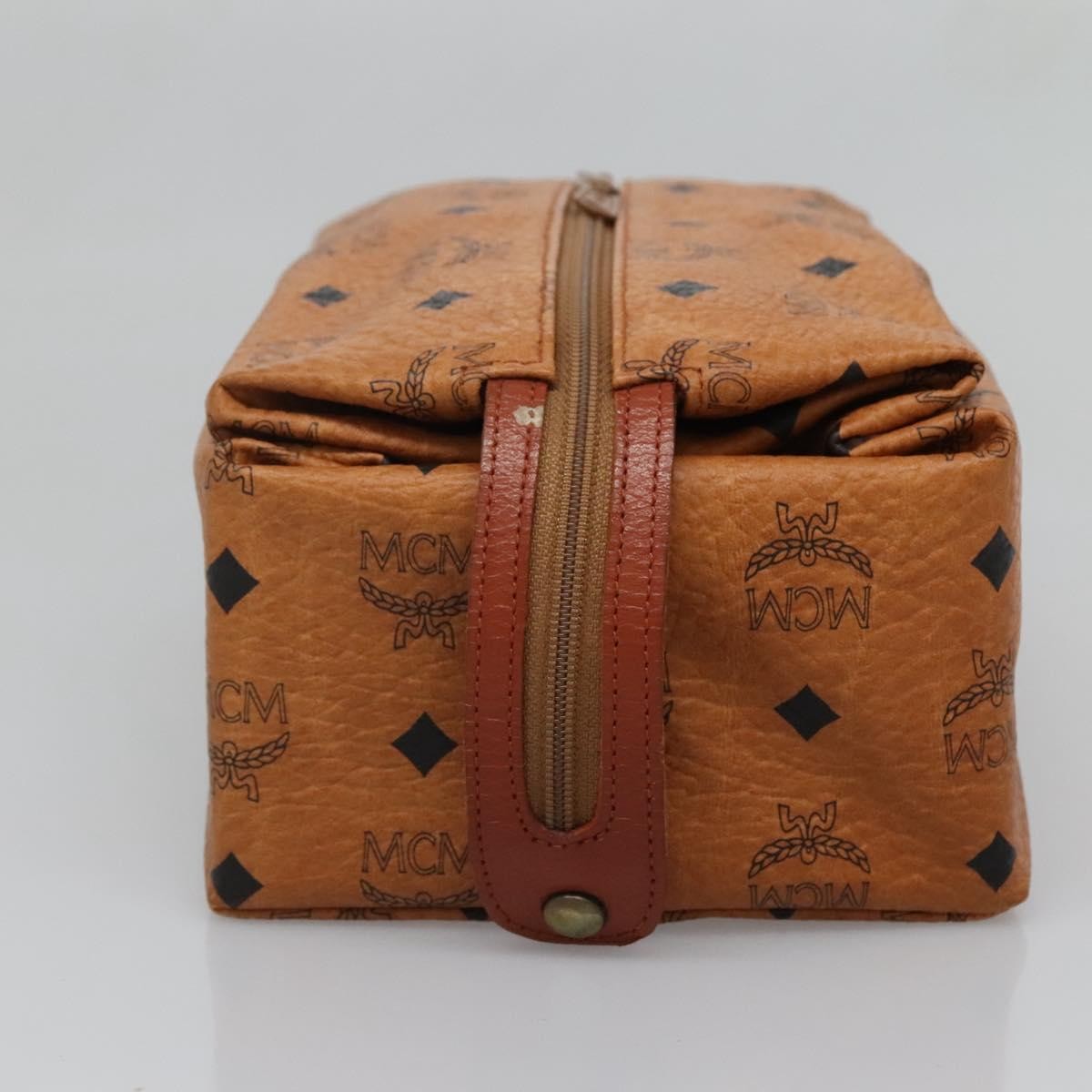 MCM Visetos Pvc Brown Pvc Clutche & Pouche Bag (Pre-Owned)