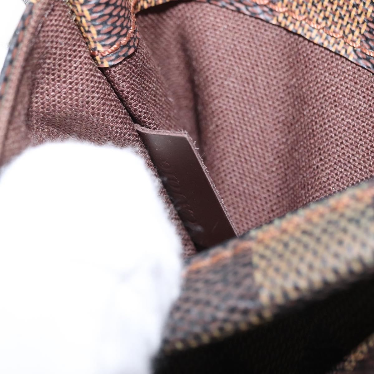 Louis Vuitton Pochette Gange Damier Brown Canvas Clutche & Pouche Bag (Pre-Owned)