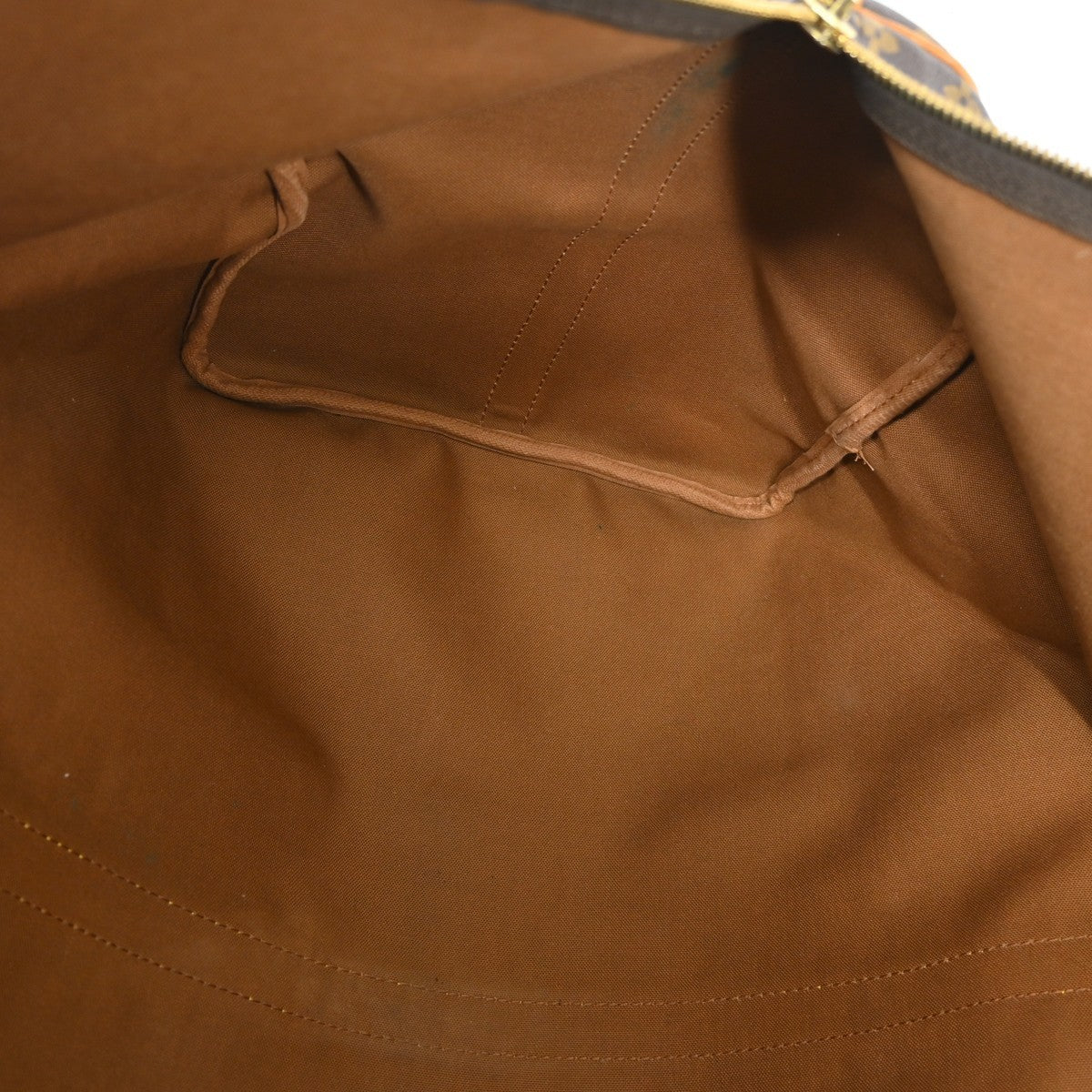 Louis Vuitton Keepall Bandoulière Monogram Brown Canvas Travel Bag Bag (Pre-Owned)