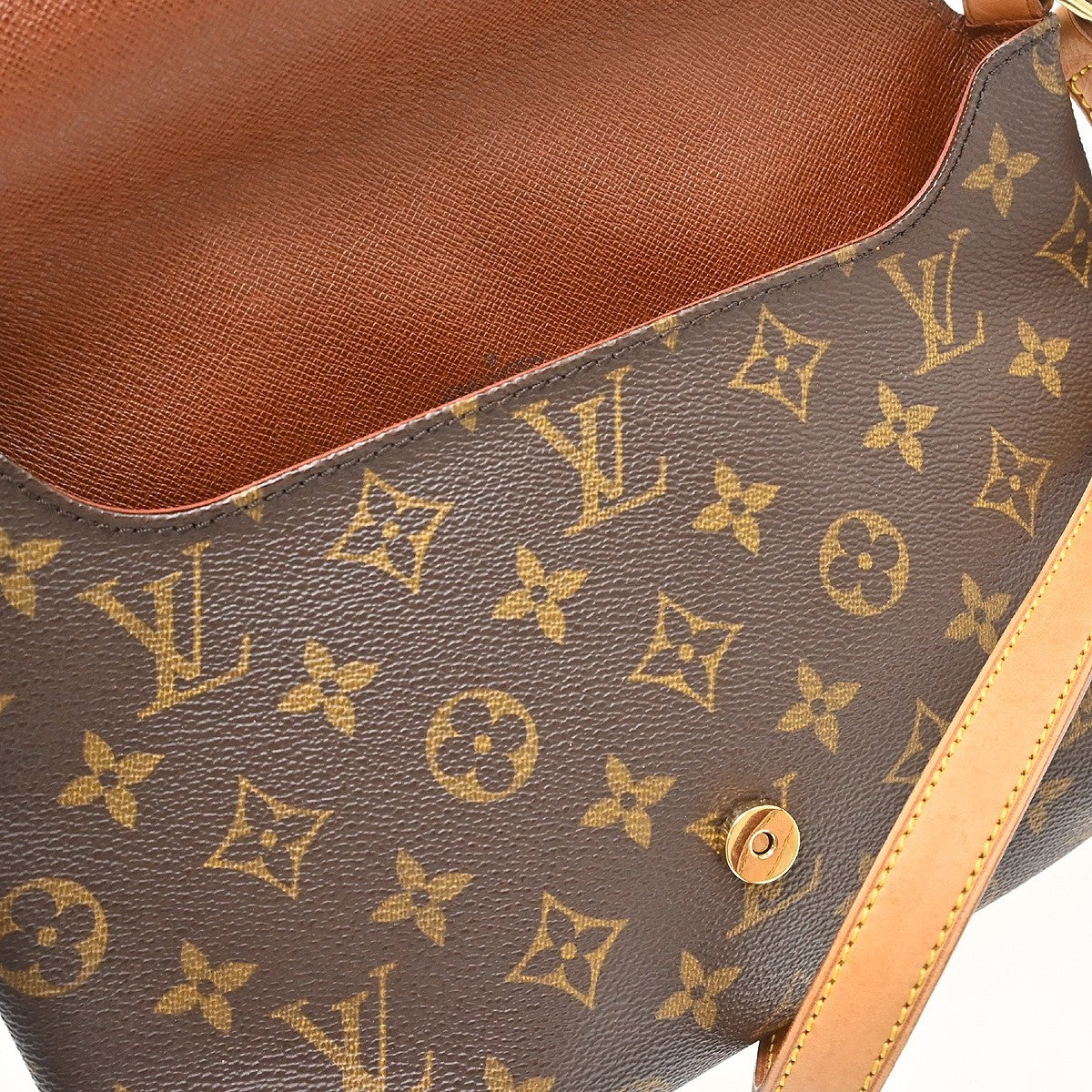 Louis Vuitton Musette Tango Monogram Canvas Brown Canvas Shoulder Bag Bag (Pre-Owned)