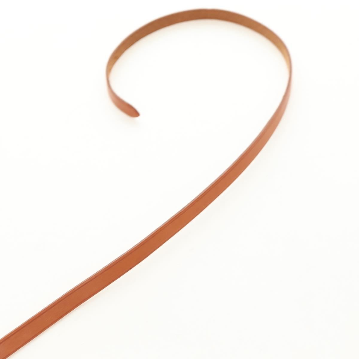 Hermes Hapi 3 Leather With Metal Brown Leather Bracelet Jewelry (Pre-Owned)