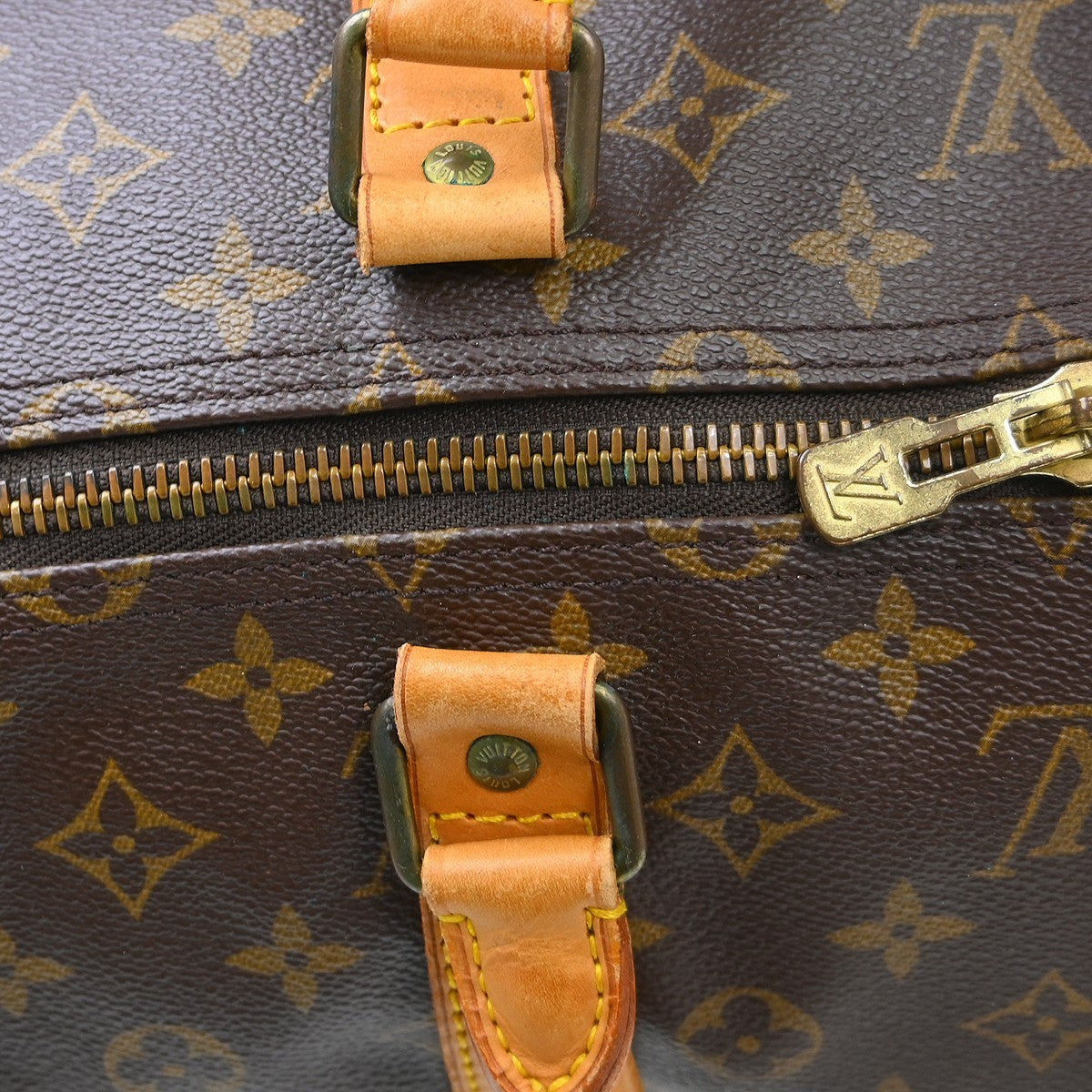 Louis Vuitton Keepall Monogram Canvas Brown Canvas Travel Bag Bag (Pre-Owned)