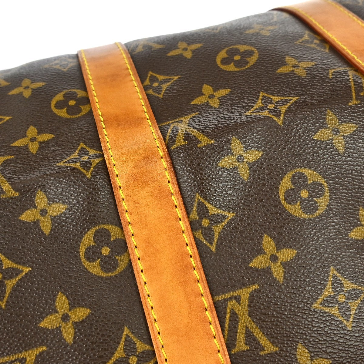 Louis Vuitton Keepall Monogram Brown Canvas Travel Bag Bag (Pre-Owned)