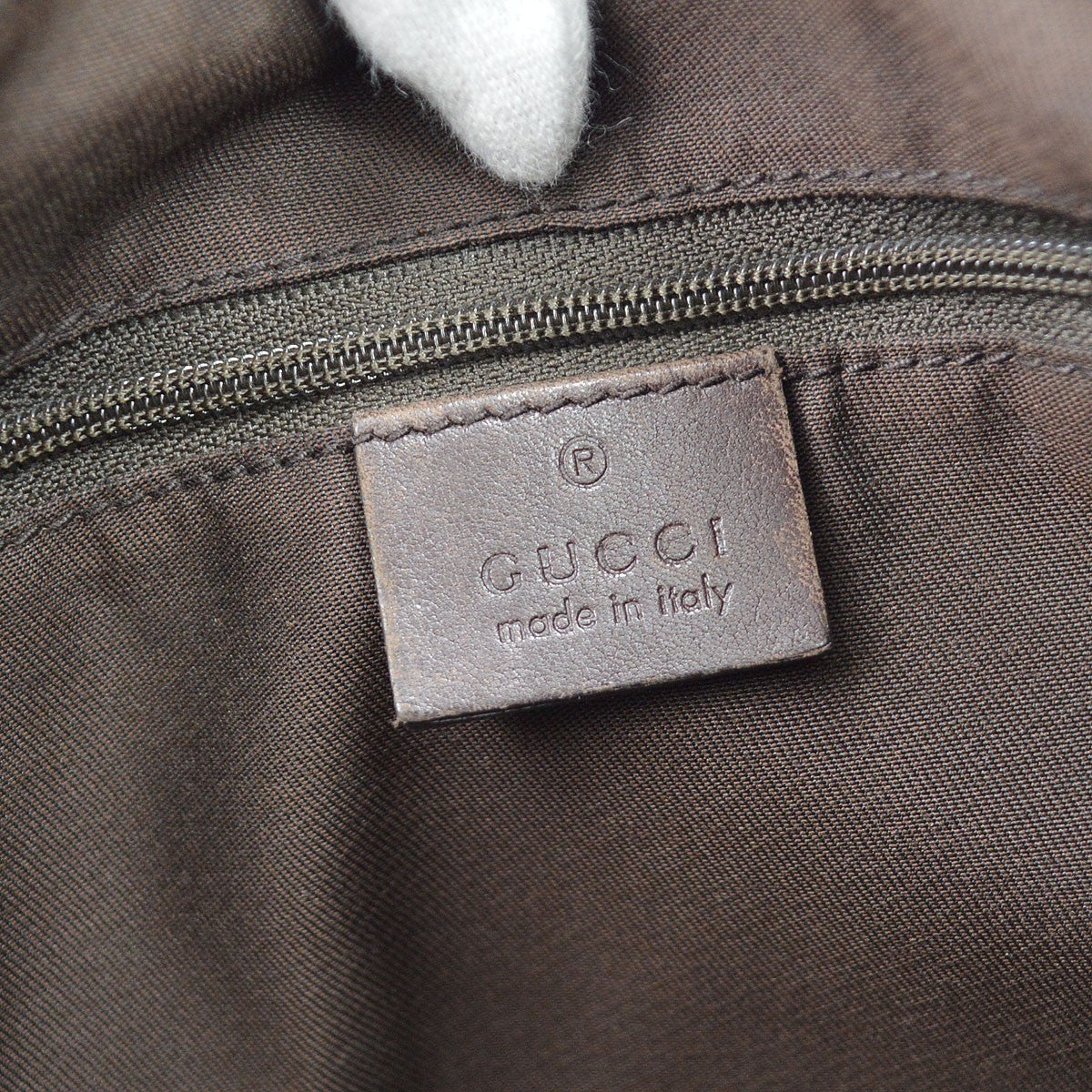 Gucci D Ring Messenger Guccissima Leather Brown Leather Shoulder Bag Bag (Pre-Owned)
