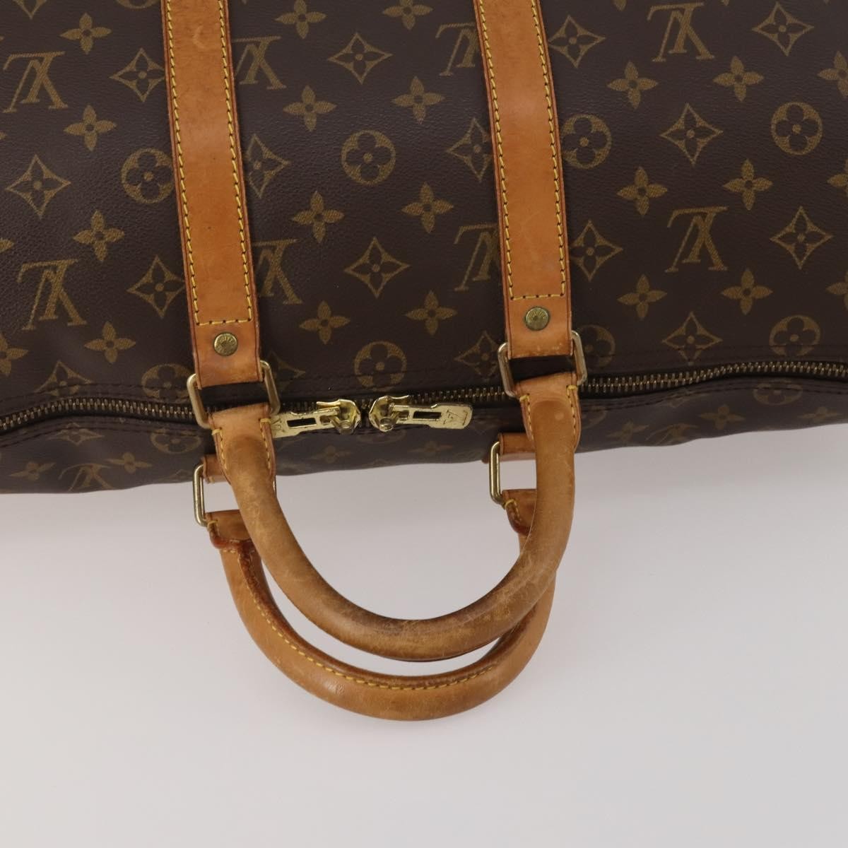 Louis Vuitton Keepall Monogram Canvas Brown Canvas Travel Bag Bag (Pre-Owned)