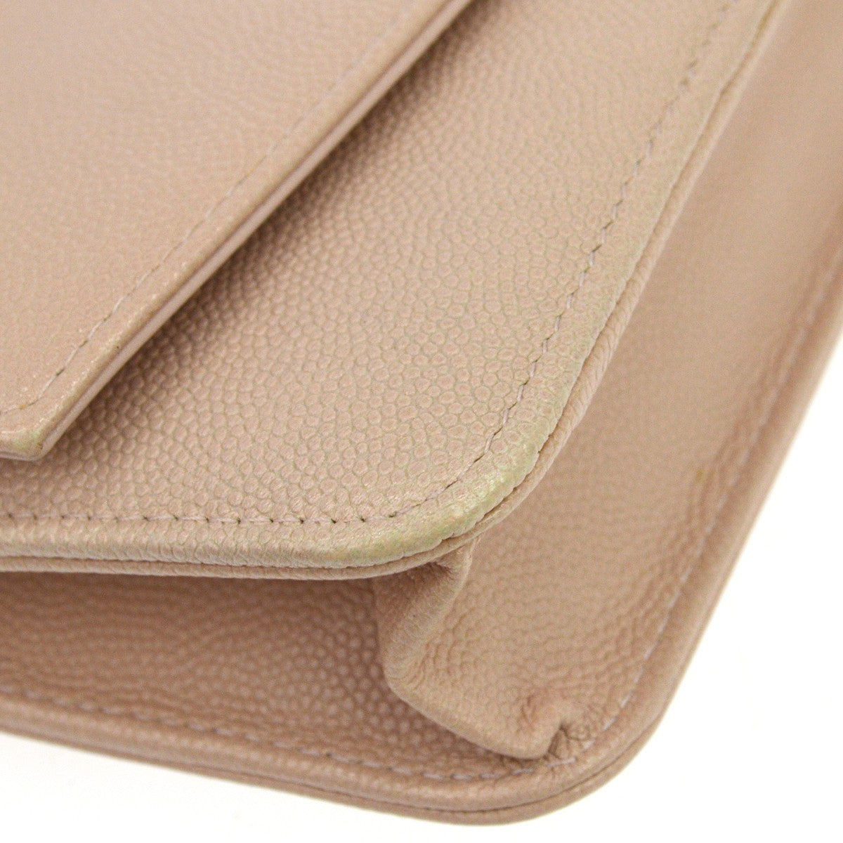 Chanel Wallet On Chain Leather Neutral Leather Wallets Accessory (Pre-Owned)