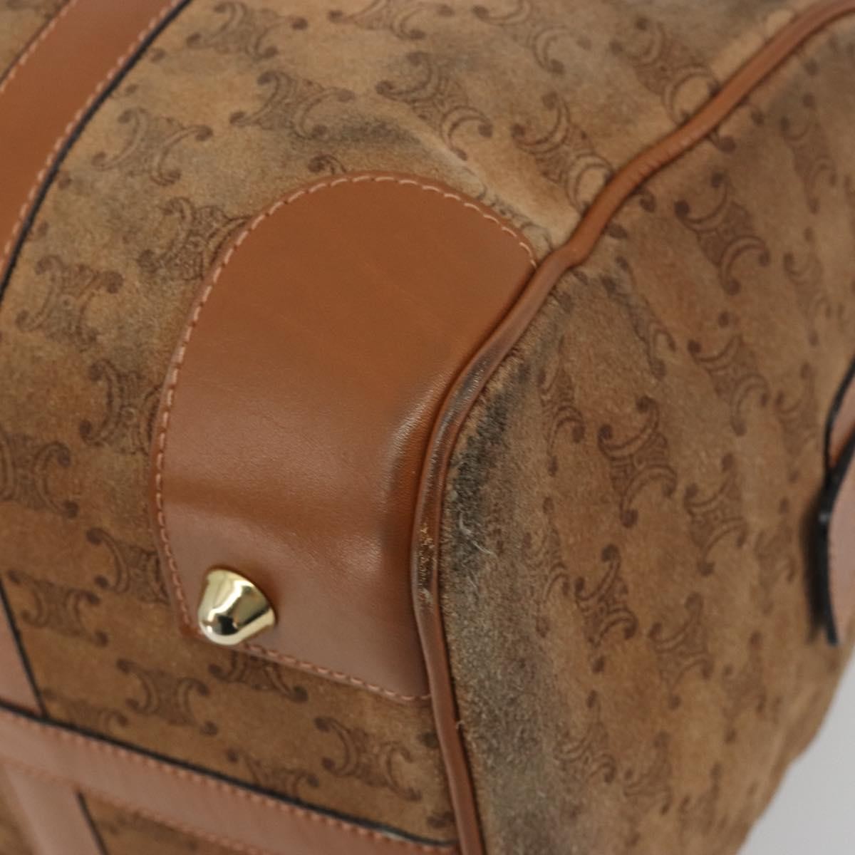 Celine Macadam Suede Brown Suede Tote Bag Bag (Pre-Owned)
