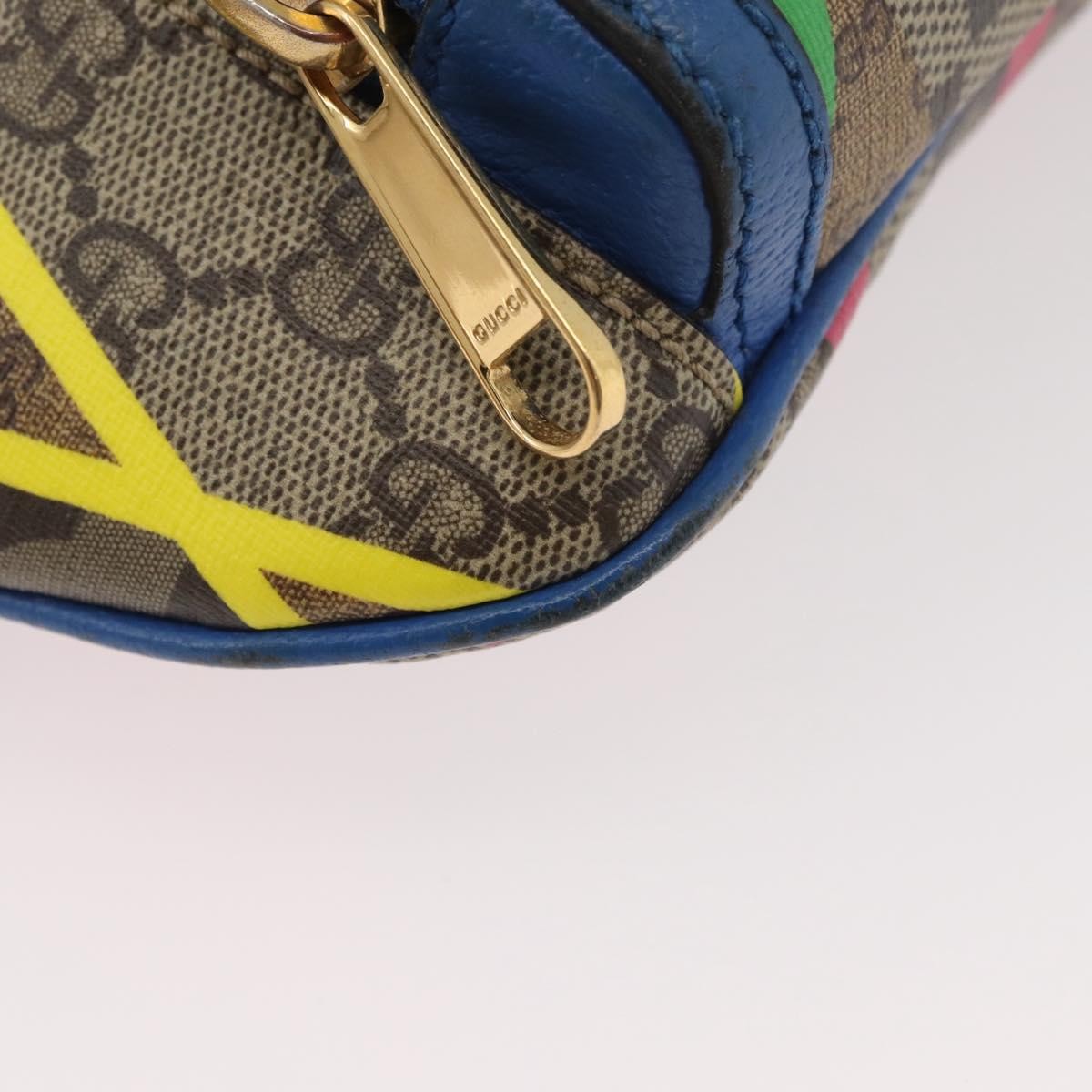 Gucci Gg Rhombus Cuir Multicolour Canvas Crossbody Bag Bag (Pre-Owned)