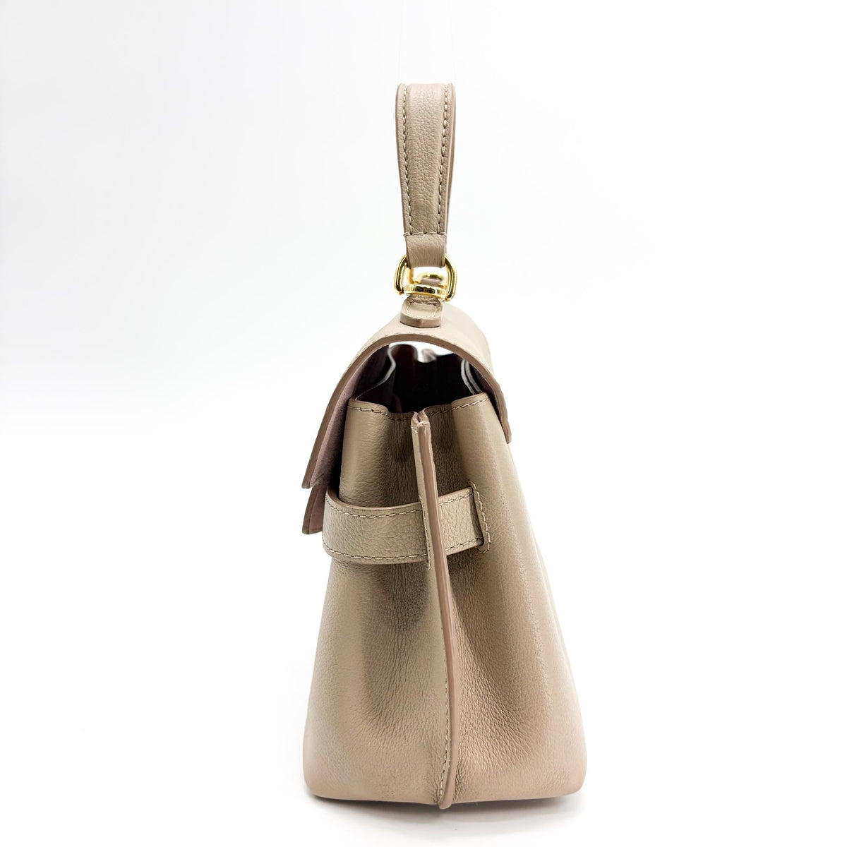 Louis Vuitton Lockme Ever Leather Beige Leather Handbag (Pre-Owned)