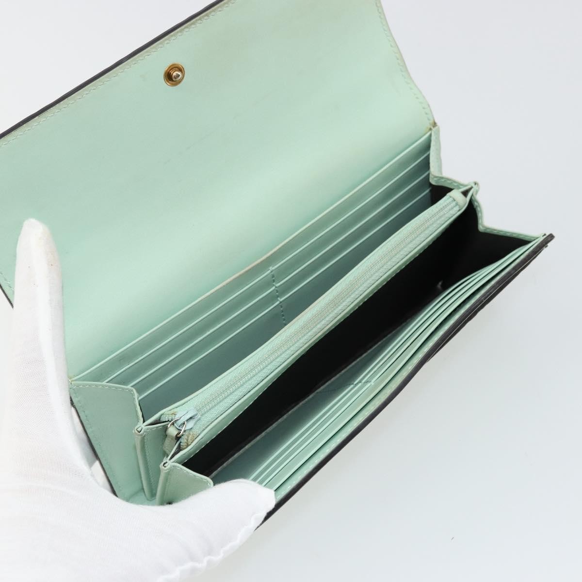 Gucci Guccissima Motif Gg Green Leather Wallets Accessory (Pre-Owned)